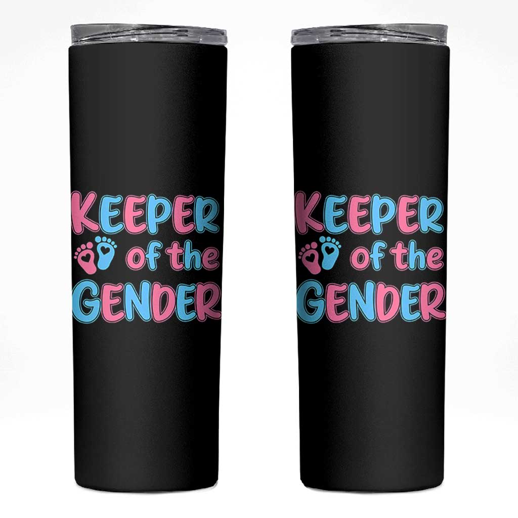 Funny Pregnancy Announcement Skinny Tumbler Keeper Of The Gender