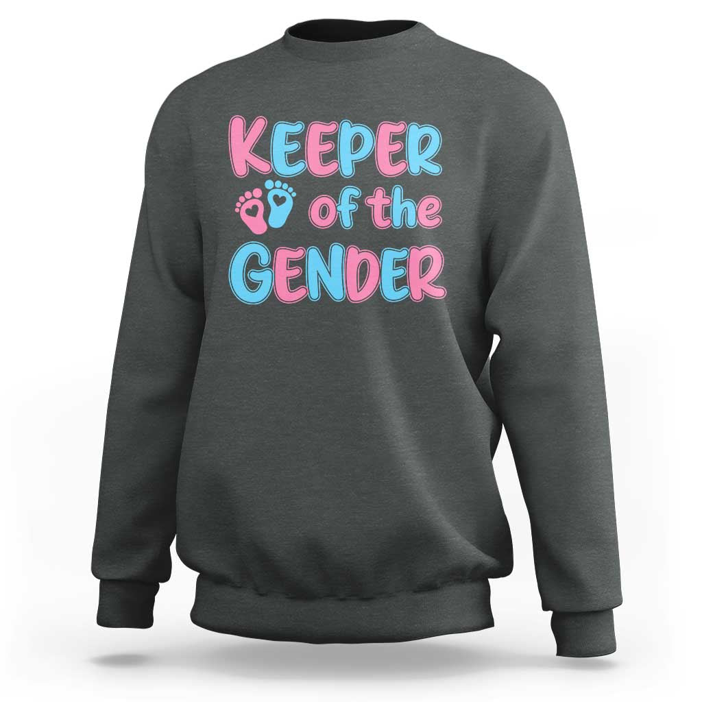 Funny Pregnancy Announcement Sweatshirt Keeper Of The Gender