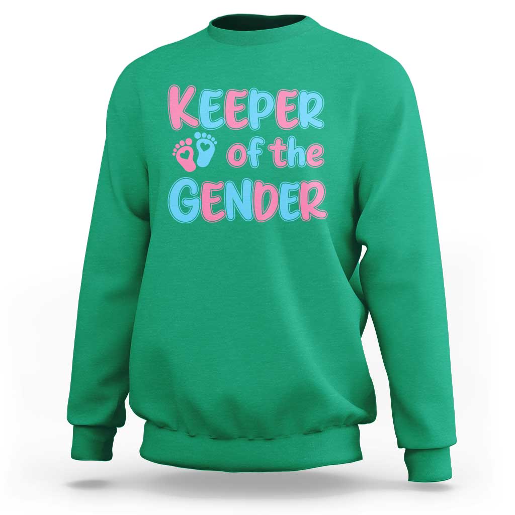 Funny Pregnancy Announcement Sweatshirt Keeper Of The Gender