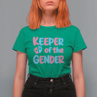 Funny Pregnancy Announcement T Shirt For Women Keeper Of The Gender
