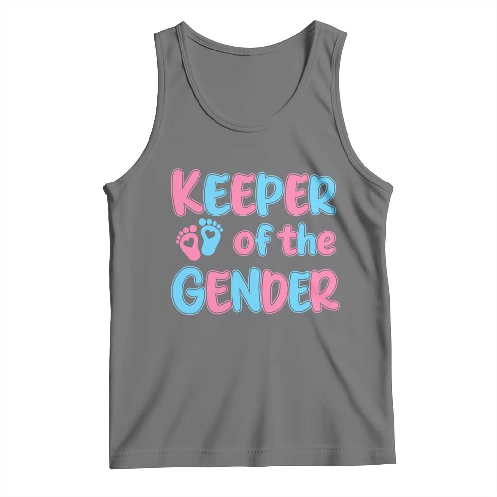 Funny Pregnancy Announcement Tank Top Keeper Of The Gender