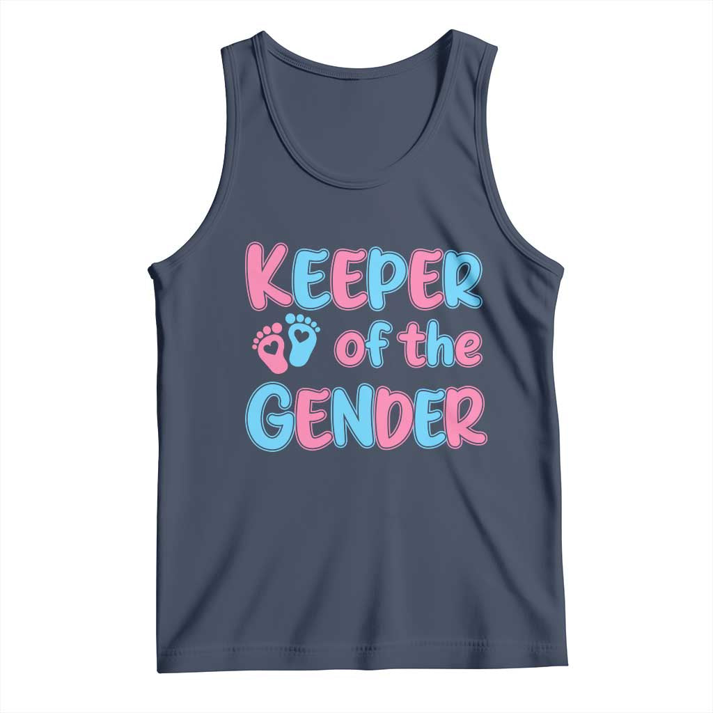 Funny Pregnancy Announcement Tank Top Keeper Of The Gender