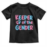 Funny Pregnancy Announcement Toddler T Shirt Keeper Of The Gender
