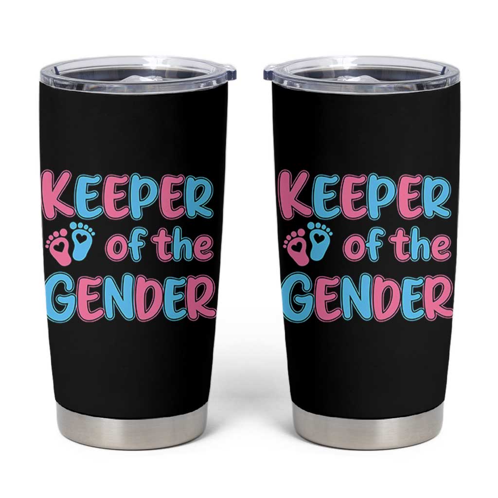 Funny Pregnancy Announcement Tumbler Cup Keeper Of The Gender