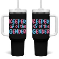 Funny Pregnancy Announcement Tumbler With Handle Keeper Of The Gender