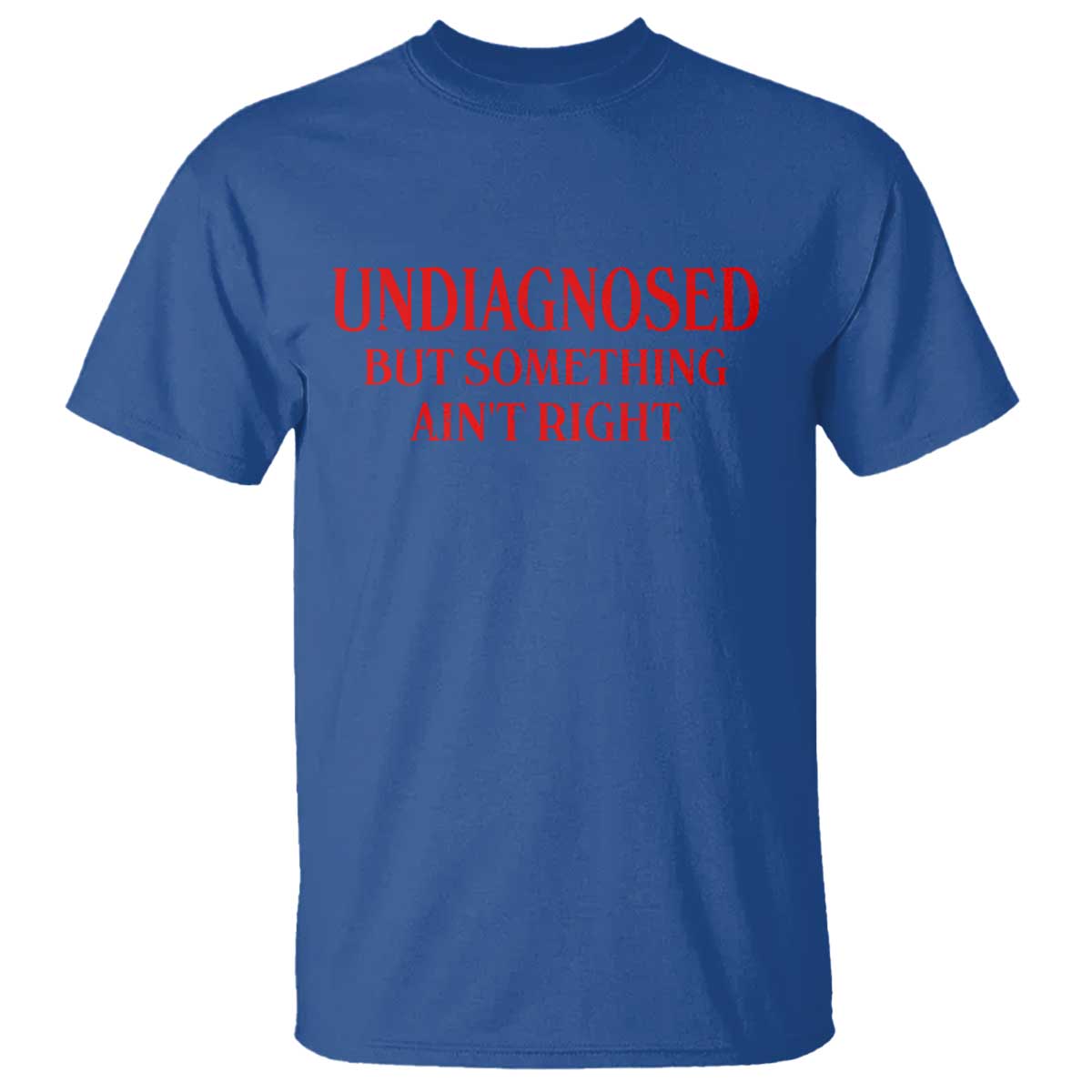 Funny Sarcastic T Shirt Undiagnosed But Something Aint Right