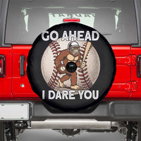 Funny Bigfoot Baseball Catcher Spare Tire Cover Go Ahead I Dare You Gift - Wonder Print Shop