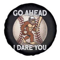 Funny Bigfoot Baseball Catcher Spare Tire Cover Go Ahead I Dare You Gift - Wonder Print Shop