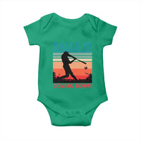 Funny BaseBall Lover Baby Onesie Balls In Coming Down - Wonder Print Shop