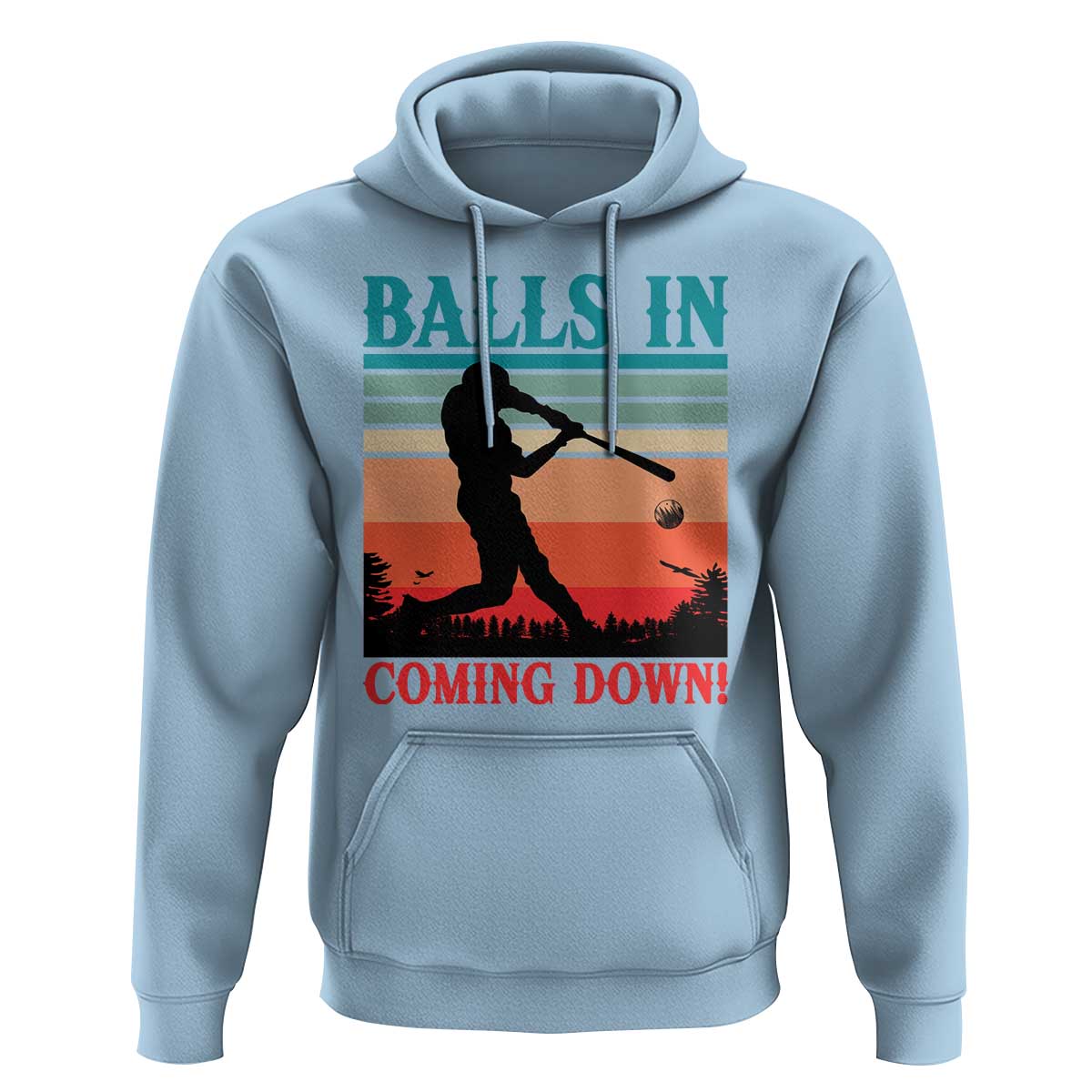 Funny BaseBall Lover Hoodie Balls In Coming Down - Wonder Print Shop