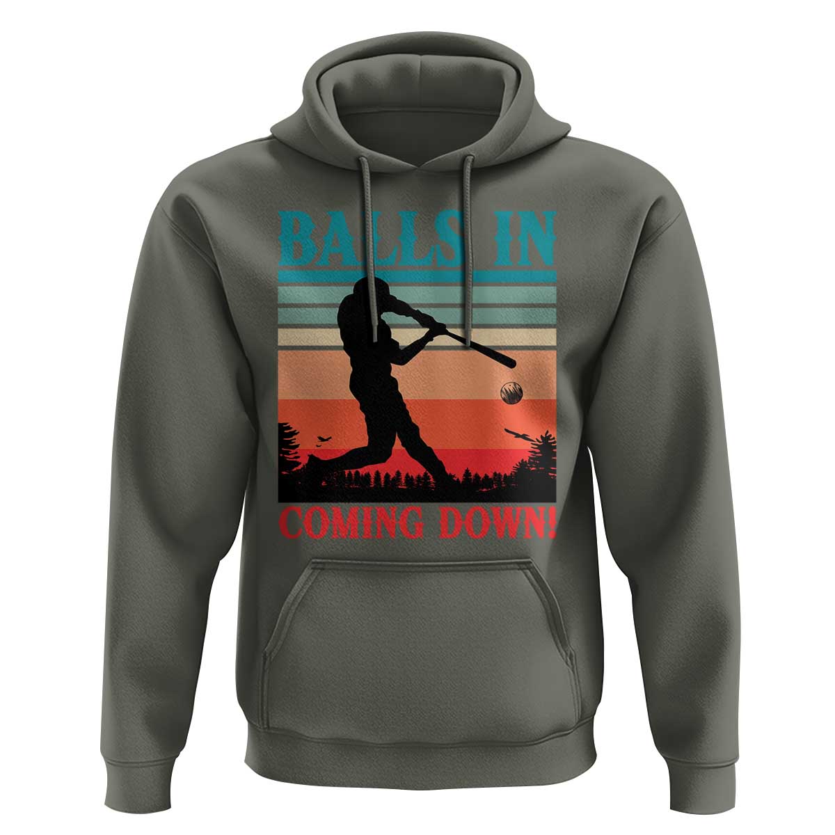 Funny BaseBall Lover Hoodie Balls In Coming Down - Wonder Print Shop