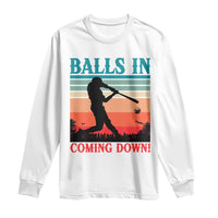 Funny BaseBall Lover Long Sleeve Shirt Balls In Coming Down - Wonder Print Shop