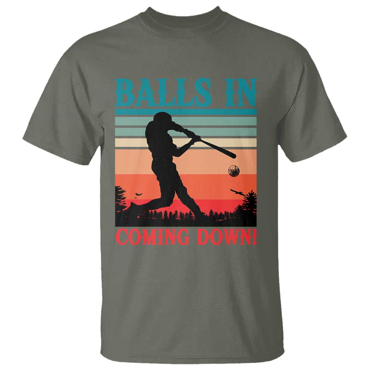 Funny BaseBall Lover T Shirt Balls In Coming Down - Wonder Print Shop