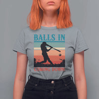 Funny BaseBall Lover T Shirt For Women Balls In Coming Down - Wonder Print Shop