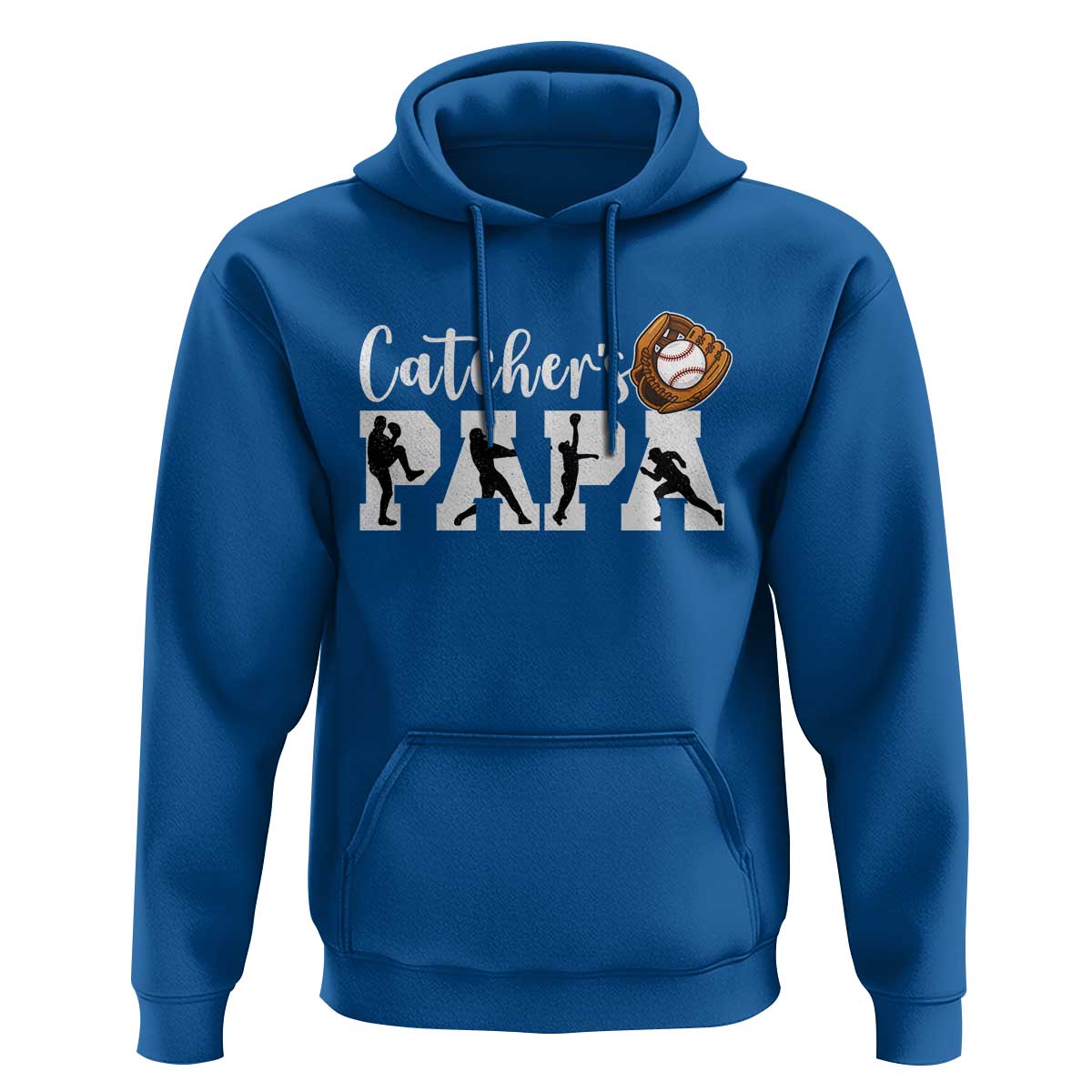 Catchers Papa Hoodie Funny Gift For Catcher Player - Wonder Print Shop