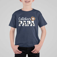 Catchers Papa T Shirt For Kid Funny Gift For Catcher Player - Wonder Print Shop