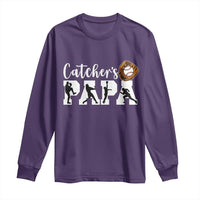 Catchers Papa Long Sleeve Shirt Funny Gift For Catcher Player - Wonder Print Shop