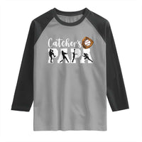 Catchers Papa Raglan Shirt Funny Gift For Catcher Player - Wonder Print Shop