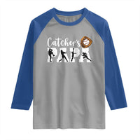 Catchers Papa Raglan Shirt Funny Gift For Catcher Player - Wonder Print Shop