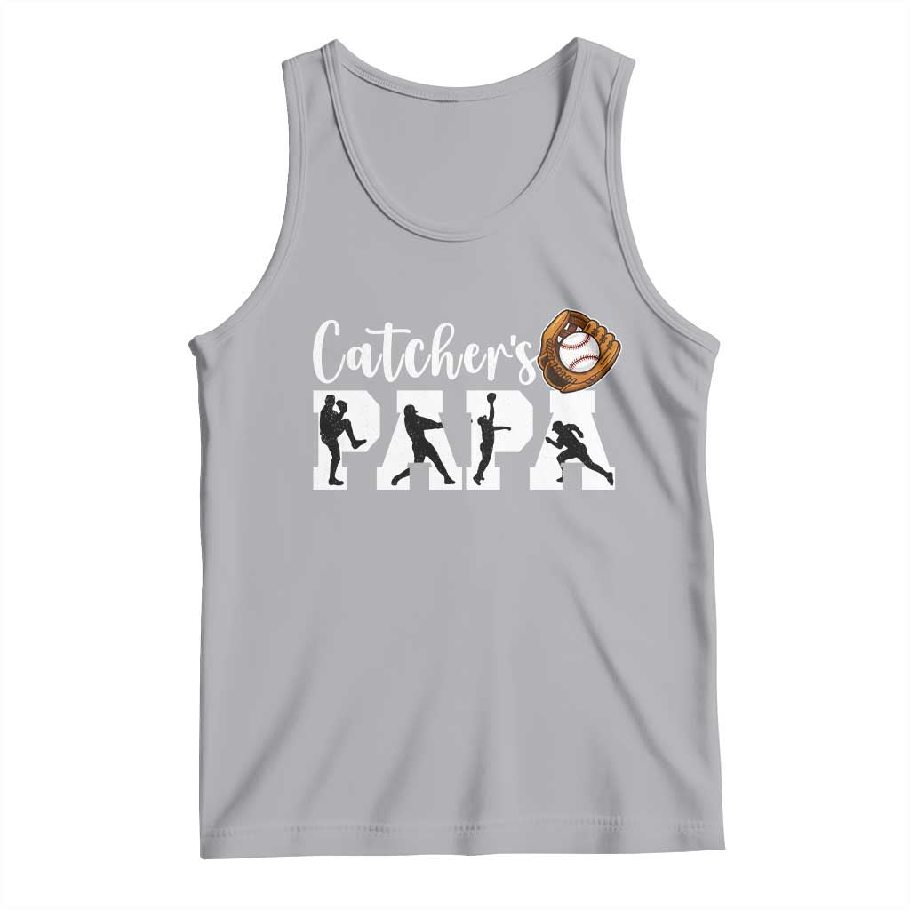Catchers Papa Tank Top Funny Gift For Catcher Player - Wonder Print Shop