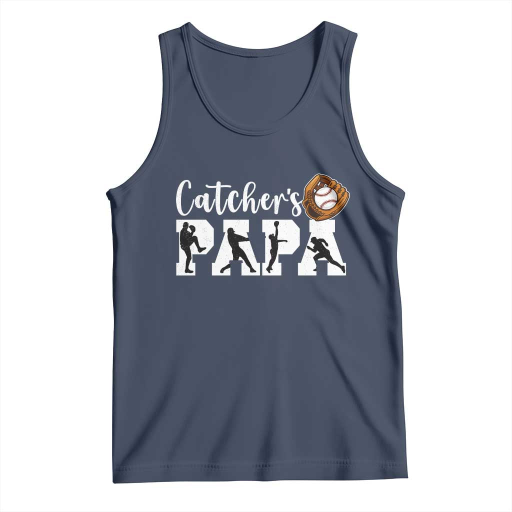 Catchers Papa Tank Top Funny Gift For Catcher Player - Wonder Print Shop