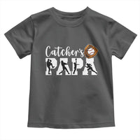 Catchers Papa Toddler T Shirt Funny Gift For Catcher Player - Wonder Print Shop