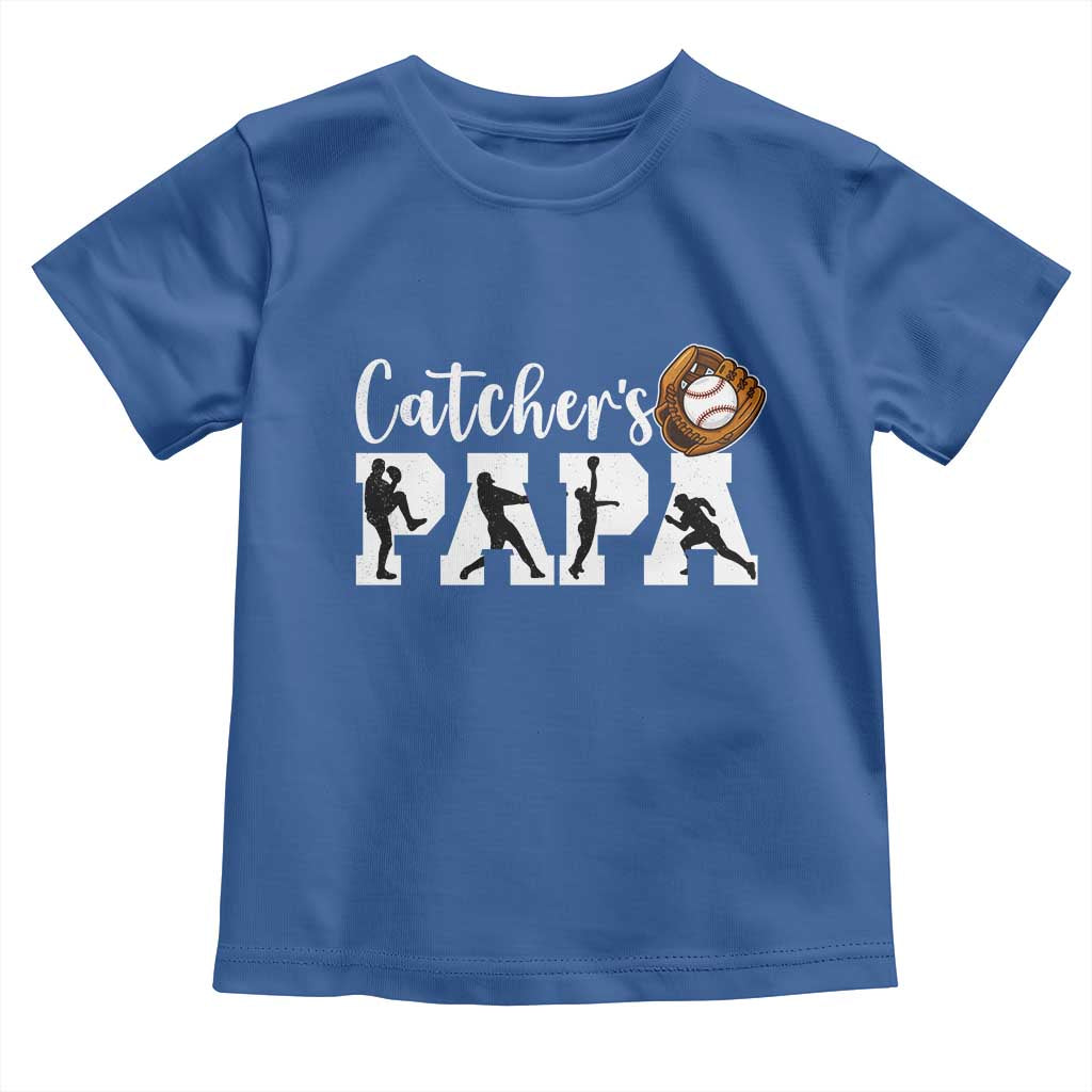 Catchers Papa Toddler T Shirt Funny Gift For Catcher Player - Wonder Print Shop