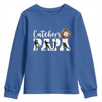 Catchers Papa Youth Sweatshirt Funny Gift For Catcher Player - Wonder Print Shop