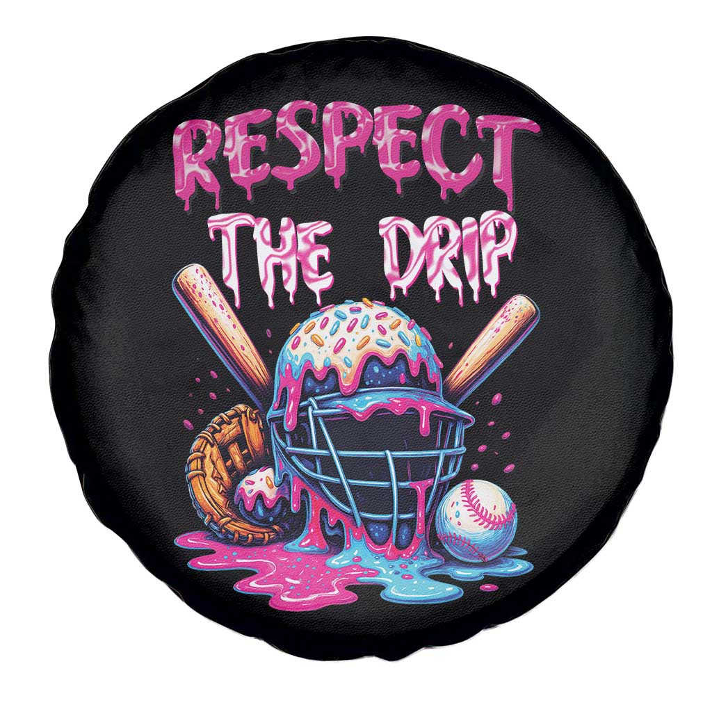 Funny Respect The Drip Baseball Mask Spare Tire Cover Sports Lover