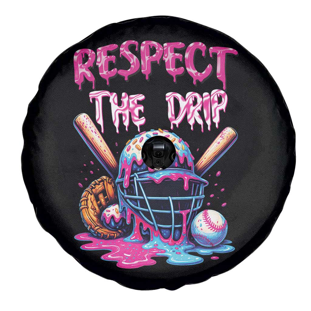 Funny Respect The Drip Baseball Mask Spare Tire Cover Sports Lover