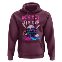 Funny Respect The Drip Baseball Mask Hoodie Sports Lover