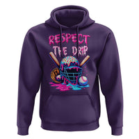 Funny Respect The Drip Baseball Mask Hoodie Sports Lover