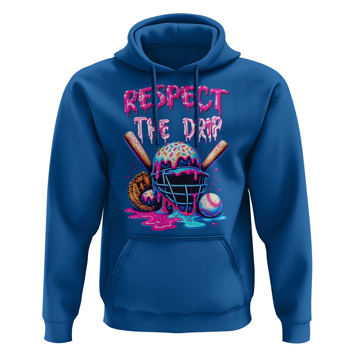 Funny Respect The Drip Baseball Mask Hoodie Sports Lover
