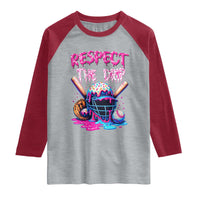 Funny Respect The Drip Baseball Mask Raglan Shirt Sports Lover