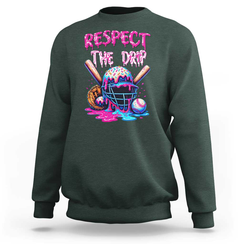Funny Respect The Drip Baseball Mask Sweatshirt Sports Lover