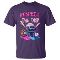 Funny Respect The Drip Baseball Mask T Shirt Sports Lover