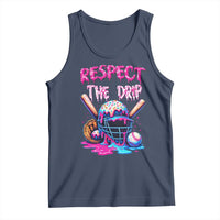Funny Respect The Drip Baseball Mask Tank Top Sports Lover