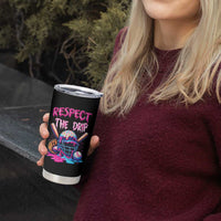 Funny Respect The Drip Baseball Mask Tumbler Cup Sports Lover