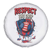 Respect The Drip Spare Tire Cover Patriotic Baseball USA Sports Lover - Wonder Print Shop