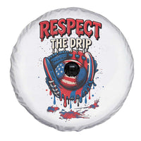Respect The Drip Spare Tire Cover Patriotic Baseball USA Sports Lover - Wonder Print Shop