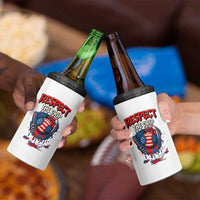 Respect The Drip 4 in 1 Can Cooler Tumbler Patriotic Baseball USA Sports Lover