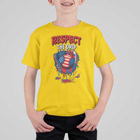 Respect The Drip T Shirt For Kid Patriotic Baseball USA Sports Lover - Wonder Print Shop
