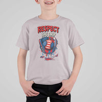 Respect The Drip T Shirt For Kid Patriotic Baseball USA Sports Lover - Wonder Print Shop