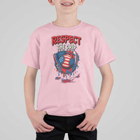 Respect The Drip T Shirt For Kid Patriotic Baseball USA Sports Lover - Wonder Print Shop