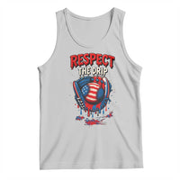 Respect The Drip Tank Top Patriotic Baseball USA Sports Lover - Wonder Print Shop