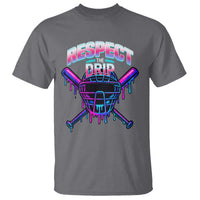 Respect The Drip T Shirt Funny Baseball Catcher Mask Sports Lover - Wonder Print Shop