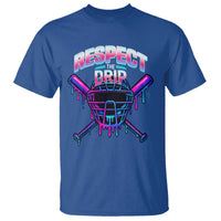 Respect The Drip T Shirt Funny Baseball Catcher Mask Sports Lover - Wonder Print Shop