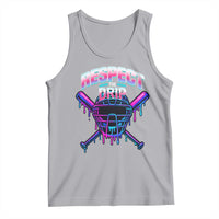 Respect The Drip Tank Top Funny Baseball Catcher Mask Sports Lover - Wonder Print Shop