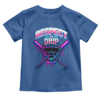 Respect The Drip Toddler T Shirt Funny Baseball Catcher Mask Sports Lover - Wonder Print Shop