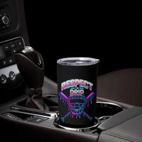 Respect The Drip Tumbler Cup Funny Baseball Catcher Mask Sports Lover